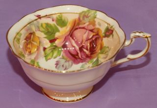 Paragon Cabbage Rose English Bone China Orphan Teacup Coffee Tea Cup