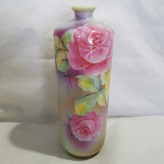Antique Nippon Bud Flower Vase 19th Century Roses Unusual