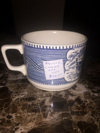 Vintage Royal Currier And Ives China Cup