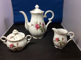 Antique/ Vintage Tea Pot With Creamer And Sugar Set