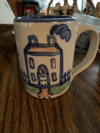 M.  A.  Hadley Pottery 4 Inch Farmouse Mug Or Cup