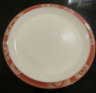 1 Denby 10 3/8 Inch Dinner Plate (s) Fire Chilli Pattern