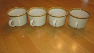 Mikasa Stone Manor Coffee Tea Cup Set Of 4 Mugs F5800 Vintage Marked Japan Vgc