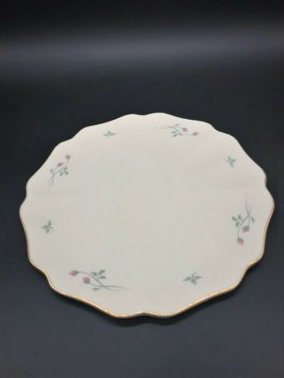 Lenox Rose Manor Cake Serving Plate Platter 11 6/8 