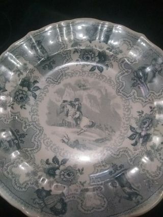 HISTORICAL STAFFORDSHIRE NAPOLEON THE ALPS IRONSTONE PLATE 7in C.  J.  M.  &CO ENGLAND 4