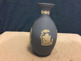 Wedgewood Bud/flower Vase,  Blue Jasperware