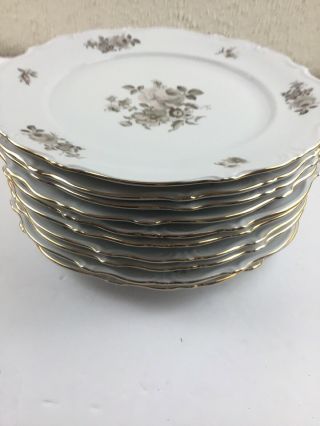 Dinner Plates Plate By Dawn Rose (Gold Trim) by WINTERLING BAVARIA (10) 4