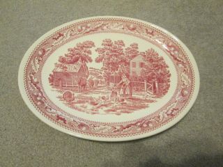 Vintage Royal China Memory Lane Large Platter Oval Plate,  From Family