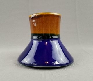 Blue & Brown Glazed Pottery Stoneware Wide Bottom Non - Slip Coffee Mug / Tea Cup 2