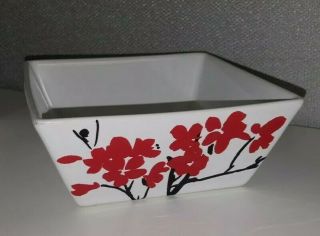 Coventry Fine China Porcelain Square Bowl Dish Cherry Blossom Design