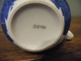 BLUE WILLOW Japan LARGE ROUND COFFEE CUP/MUG 4