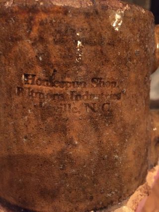 Rare Homespun Shop Biltmore Industries Asheville N.  C.  Mug By Brown Pottery