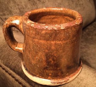 Rare Homespun Shop Biltmore Industries Asheville N.  C.  Mug by Brown Pottery 4