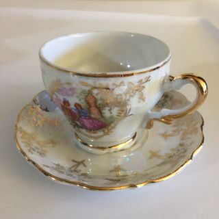 Sonsco Japan - Romeo And Juliet - Fine China Tea Cup And Saucer 2