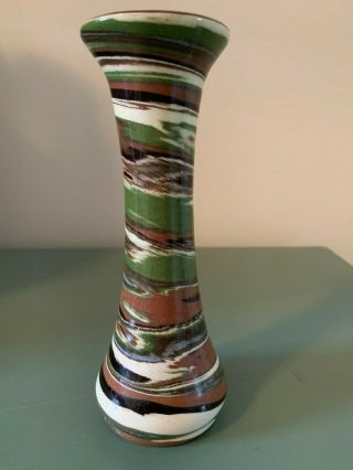 Mineral & Sands (Desert) Pottery Hand Made Mission - Swirl Vase Boulder City NV 4