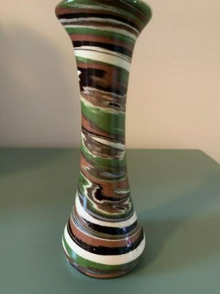 Mineral & Sands (Desert) Pottery Hand Made Mission - Swirl Vase Boulder City NV 5