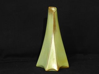 Vintage Frankoma Flame Prairie Green Glaze Vase 41 Bud Vase