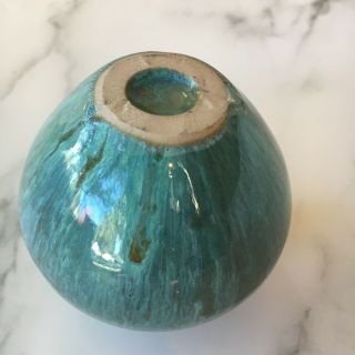 Studio Pottery Mini Bud Vase Weed Pot Glazed Mid Century Modern 3” 3
