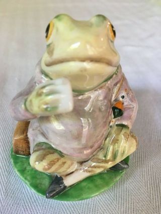 Beatrix Potter Jeremy Fisher Frog Beswick Porcelain Figurine,  Warne&co 1950