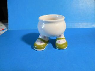Carlton Ware Made In England Walking Ware Egg Cup Feet Shoes Socks Ceramic