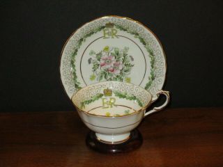 Vintage Paragon Queen Elizabeth Coronation Bone China Tea Cup & Saucer