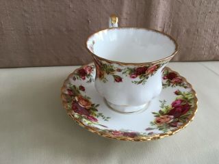 Royal Albert Old Country Roses Cup & Saucer Bone China England 2