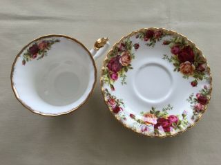 Royal Albert Old Country Roses Cup & Saucer Bone China England 5