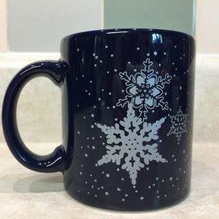 Waechtersbach Blue With Silver Snowflakes Coffee Mug - Germany