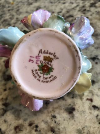 Royal Adderley Floral Bone China Made in England Porcelain Mini Flower Bouquet 3