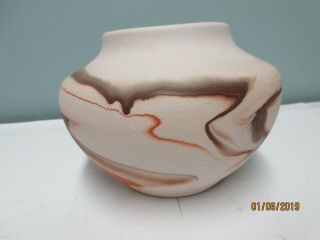 Nemadji Earth/clay Pottery Native American Swirled & Stamped Vase (3)