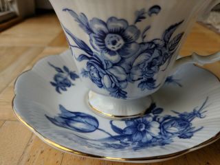 Royal Albert Connoisseur Blue Roses Cup And Saucer - - 4