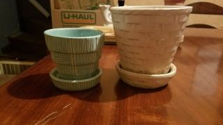 Vintage Mccoy Pottery Vases Set Of 2