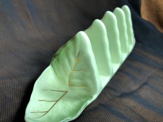 vyg.  royal winton England green leaf pottery 3