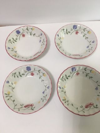 Set Of 4 Johnson Brothers Summer Chintz 5 " Fruit - Dessert Bowls Made In England