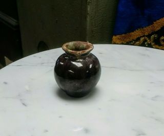 Early Vintage Iowa Polomeme Pottery Mini Vase Susan Conrad