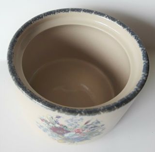 Home and Garden Party butter or cheese crock - floral pattern - 2004 3