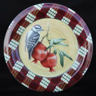 Vintage Lenox China " Winter Greetings Everyday Tartan " 10 5/8 " Dinner Plate