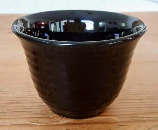 Rare Black Vintage Bauer Ringware Custard Cup Immaculate