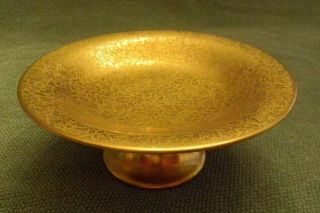Antique 1894 Pickard Gold Embossed Compote Dish – Rose & Daisy Pattern