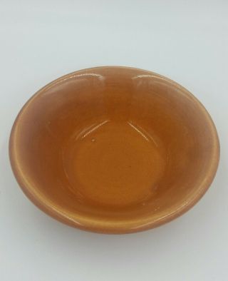 Vtg Bauer Los Angeles California Pottery 5 3/8 " Rust Bowl
