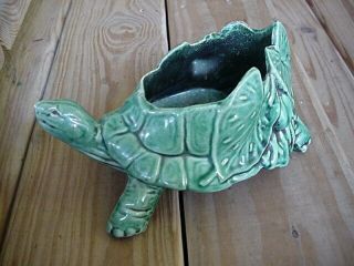 Mccoy Turtle Potteryplanter Flower Pot