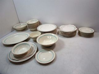 48x Old English Johnson Bros England " By " China Set Plates Bowls Serving Dining