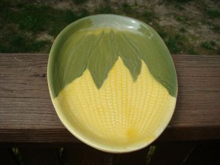 Vintage Shawnee Pottery Corn Plate Platter Serving Dish 9.  75”x 6.  75” NUMBER 68 4