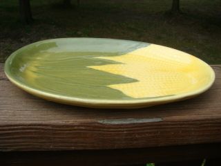 Vintage Shawnee Pottery Corn Plate Platter Serving Dish 9.  75”x 6.  75” NUMBER 68 5