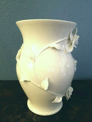 Godinger Antique Reflections Porcelain Vase with Appliqued Roses. 2