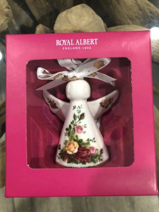 Royal Albert Old Country Roses Angel Ornament.