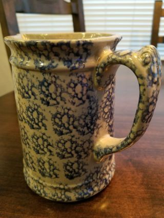 Vintage Collectible Beaumont Brothers Pottery Bbp Spongeware Pitcher 1990
