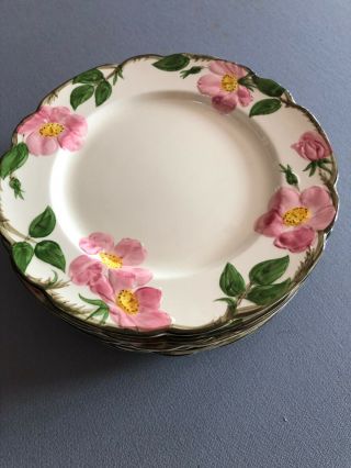 (1) Vintage Franciscan Desert Rose 10.  5 " Dinner Plates Usa Handpainted