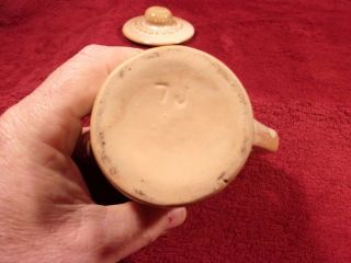 Vintage Frankoma Pottery 7J Mayan - Aztec 2 Cup Teapot in Desert Gold,  Ada Clay 5