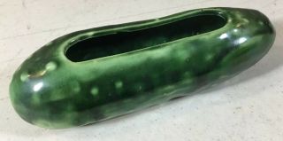 Vintage Usa Mccoy Pottery Cucumber Pickle Planter 6” Vgc